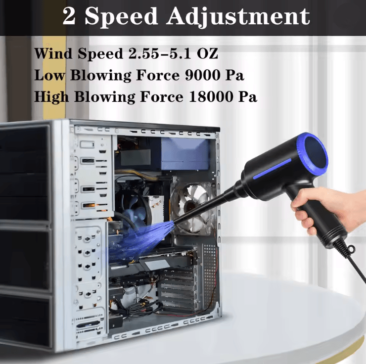 500W Electric Air Duster Powerful Keyboard Cleaner And Reusable Compressed Air Blower 1