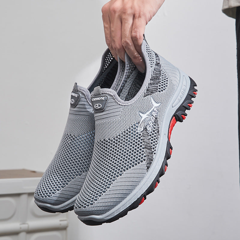 Lightweight Sneakers Men Summer Mesh Men Shoes Breathable Casual Walking Shoes Mens Hiking Shoes 2