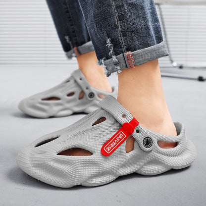 Summer Men Slippers, Comfortable Outdoor Platform Sandals, Beach Flip Flops Male, Indoor Home Slides, Bathroom