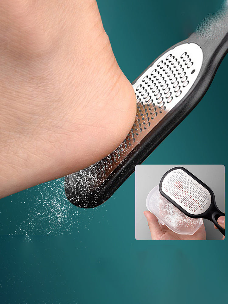 Professional Stainless Steel Foot File,Heavy Duty Callus Remover and Dead Skin Removal Tool for Smooth Heels and Feet
