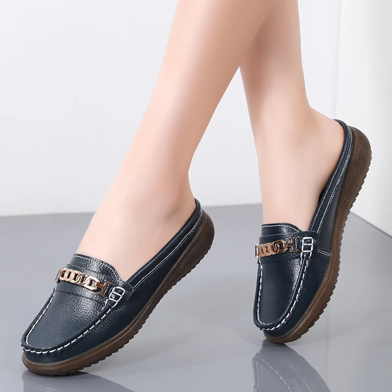 Luxury Summer Women Wedge Sandals, New Women Slippers, Platform Slippers, Anti-Slip Leather Casual Female Shoes