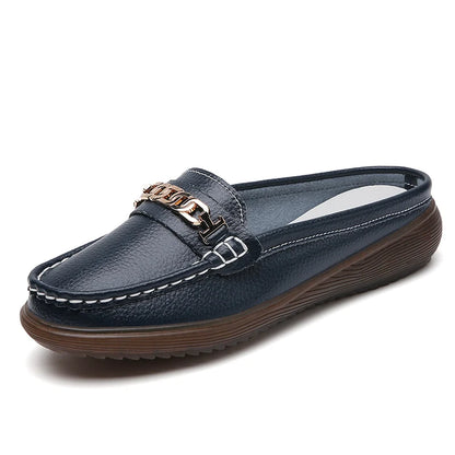 Luxury Summer Women Wedge Sandals New Women Slippers Platform Slippers AntiSlip Leather Casual Fema 7