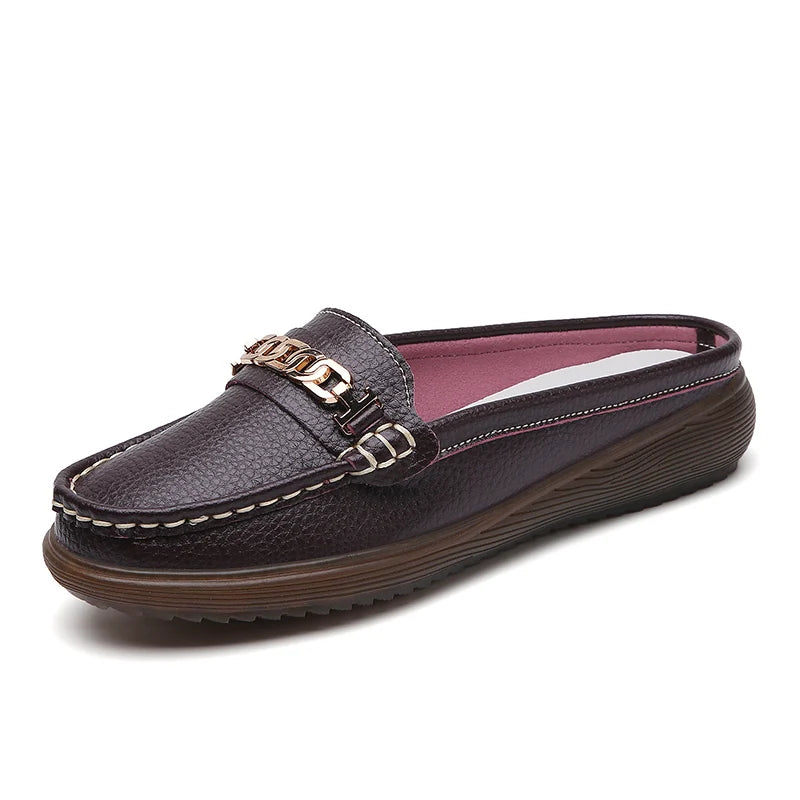 Luxury Summer Women Wedge Sandals New Women Slippers Platform Slippers AntiSlip Leather Casual Fema 9