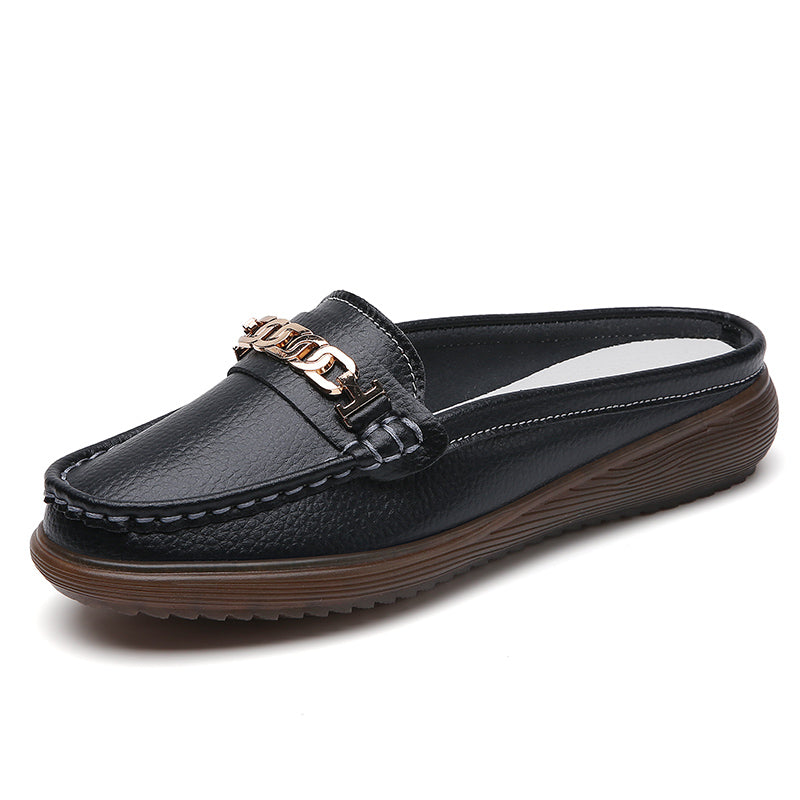 Luxury Summer Women Wedge Sandals New Women Slippers Platform Slippers AntiSlip Leather Casual Fema 10