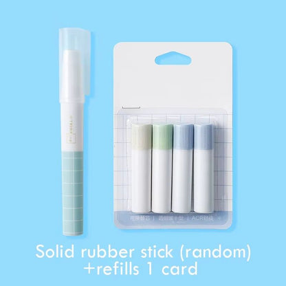 Refillable Strong Adhesive Solid Glue Stick Quick Drying Nontoxic Safe Washable For Office School S 3