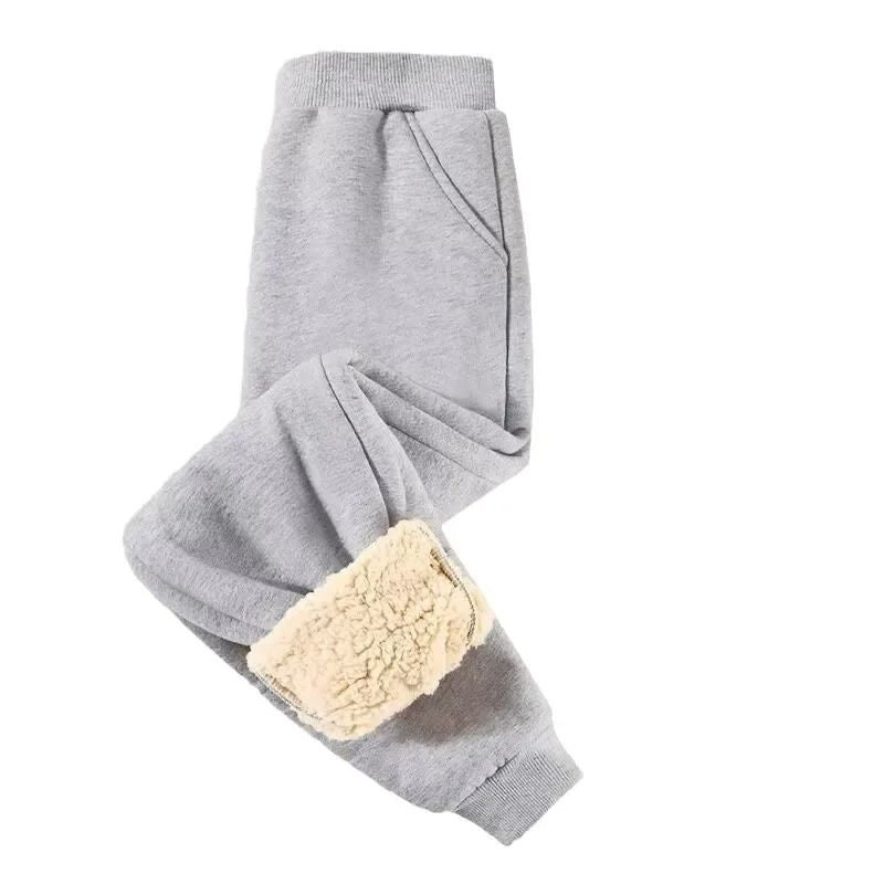 Kids Fleece Lined Warm Sports Pants Casual Winter Trousers 4