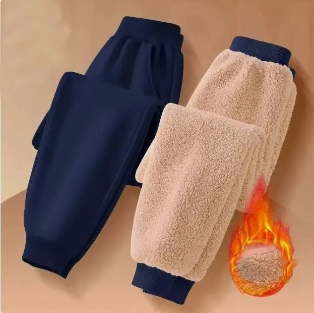 Kids Fleece Lined Warm Sports Pants Casual Winter Trousers 6