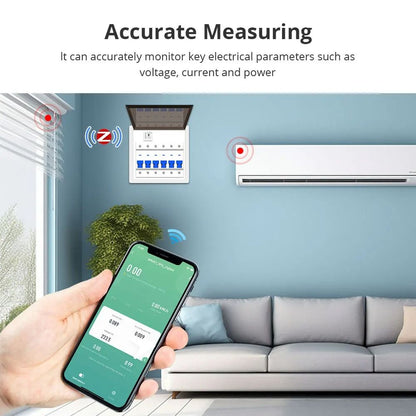 Smart Energy Meter Zigbee WiFi Mini Electric Monitor With Real Time Measurement 4