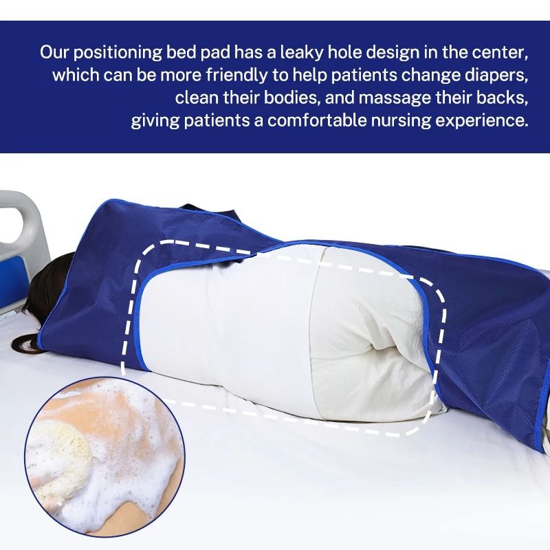 Positioning Bed Pad With Reinforced Handles For Elderly And Patient Care 2
