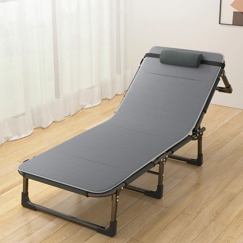Summer Outdoor Rollaway Bed With Cotton Padded Recliner 2