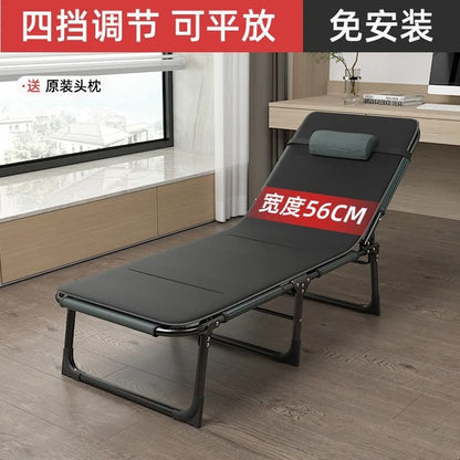 Summer Outdoor Rollaway Bed With Cotton Padded Recliner 8