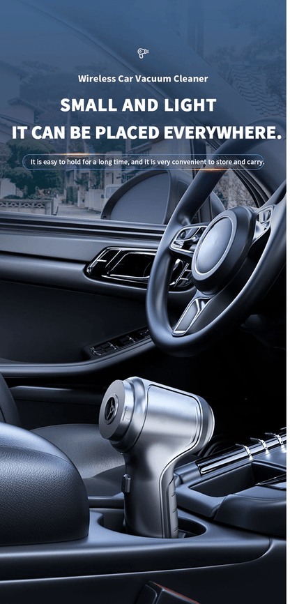 Wireless Car Vacuum Cleaner Handheld Portable Wet and Dry Dual Use