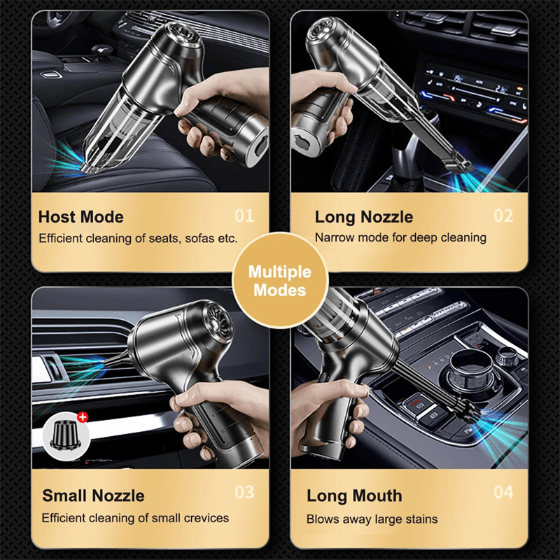 Wireless Car Vacuum Cleaner Handheld Portable Wet And Dry Dual Use 2