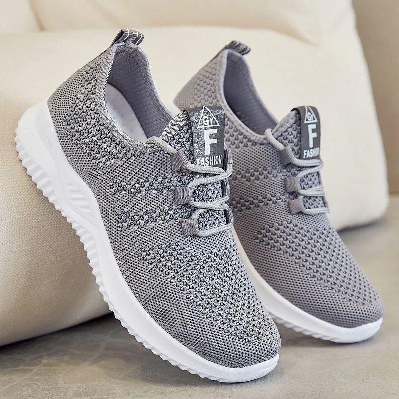 Summer Casual Flats Shoes For Women Breathable Mesh Lightweight Sneakers 5