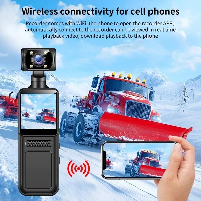8K HD Handheld Pocket Camera Rotating Mini Portable Camera With Night Vision 3