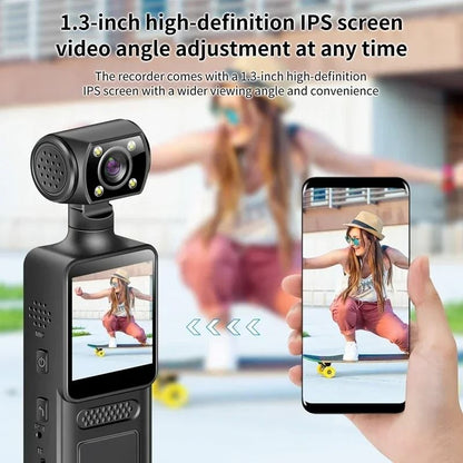 8K HD Handheld Pocket Camera Rotating Mini Portable Camera With Night Vision 5