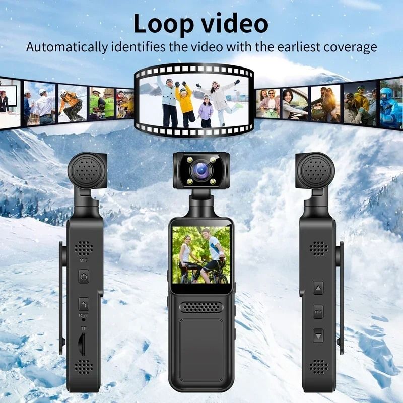 8K HD Handheld Pocket Camera Rotating Mini Portable Camera With Night Vision 6