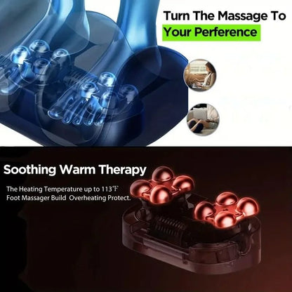 Electric Foot And Calf Massager With Hot Compress And Shiatsu Kneading 2