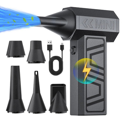 Type C Charging Turbo Jet Fan Portable Air Duster For Car Cleaning 9