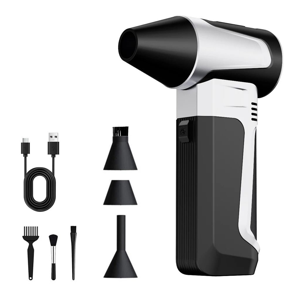 Type C Charging Turbo Jet Fan Portable Air Duster For Car Cleaning 12