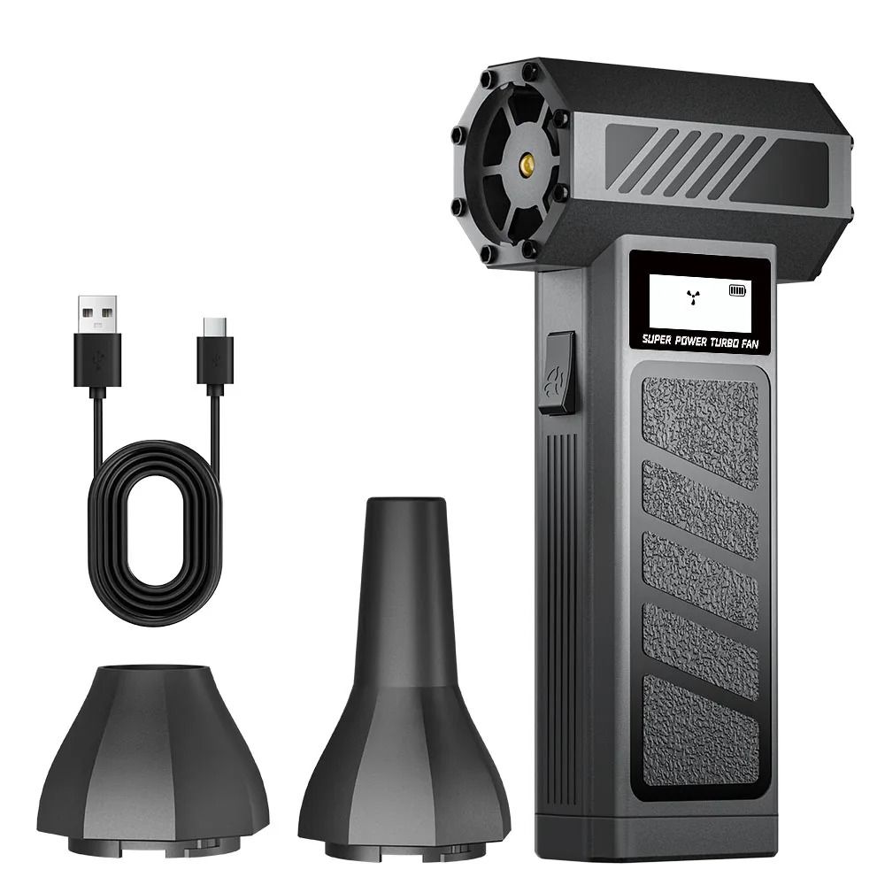 Type C Charging Turbo Jet Fan Portable Air Duster For Car Cleaning 8