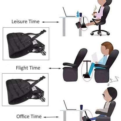 Portable Airplane Footrest Hammock For Travel Comfort 4