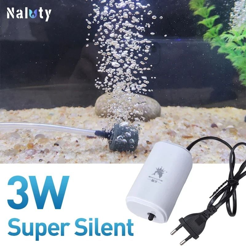 Silent Aquarium Air Pump For Fish Tank Oxygenation 1