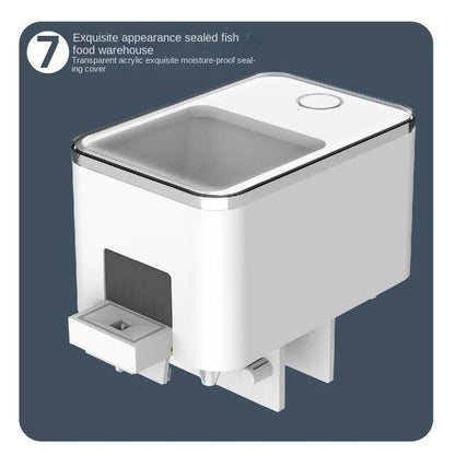 Automatic Aquarium Fish Feeder Smart WiFi App Control Voice Remote Fish Tank Feeding Dispenser 4