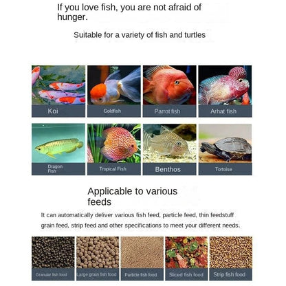 Automatic Aquarium Fish Feeder Smart WiFi App Control Voice Remote Fish Tank Feeding Dispenser 5