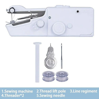Portable Electric Sewing Machine Handheld Mini DIY Sewing Tool For Home And Apparel Crafts 8
