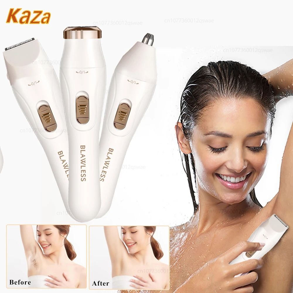 Electric Shaver for Women Portable Painless Body and Bikini Trimmer