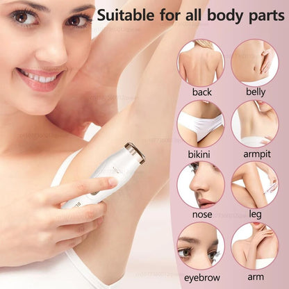Electric Shaver For Women Portable Painless Body And Bikini Trimmer 2