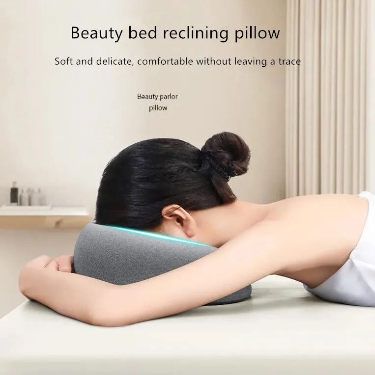 Ergonomic Memory Foam Lying Down Pillow For Face And Head Support 1