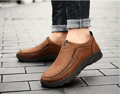 Mens Casual Loafers Breathable Handmade Retro Sneakers 2