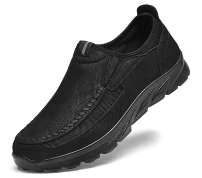 Mens Casual Loafers Breathable Handmade Retro Sneakers 3