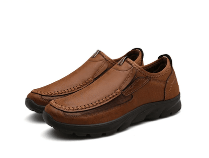 Mens Casual Loafers Breathable Handmade Retro Sneakers 4
