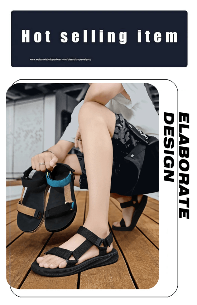 Mens Outdoor Sandals Arch Support Yoga Mat Insole Anti Slip Beach Shoes