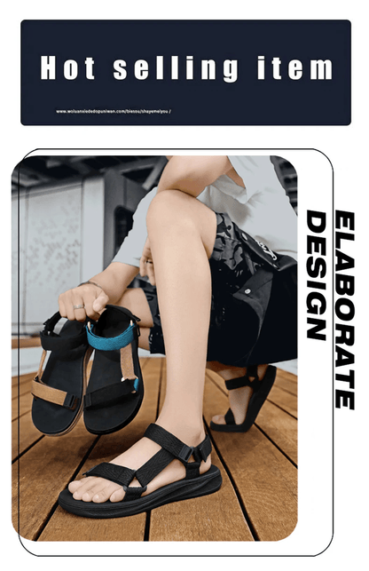 Mens Outdoor Sandals Arch Support Yoga Mat Insole Anti Slip Beach Shoes