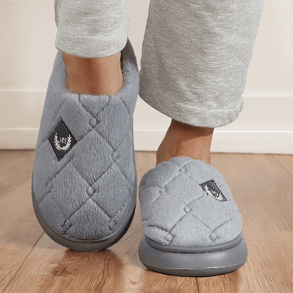 Mens Winter House Slippers Cozy Memory Foam Plush Non Slip Indoor Shoes 3