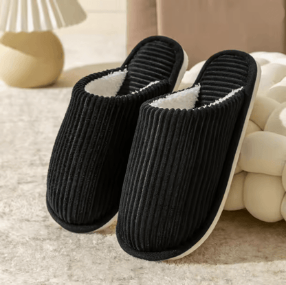 Mens Winter Plush Slippers Non Slip Indoor Comfort Shoes 4