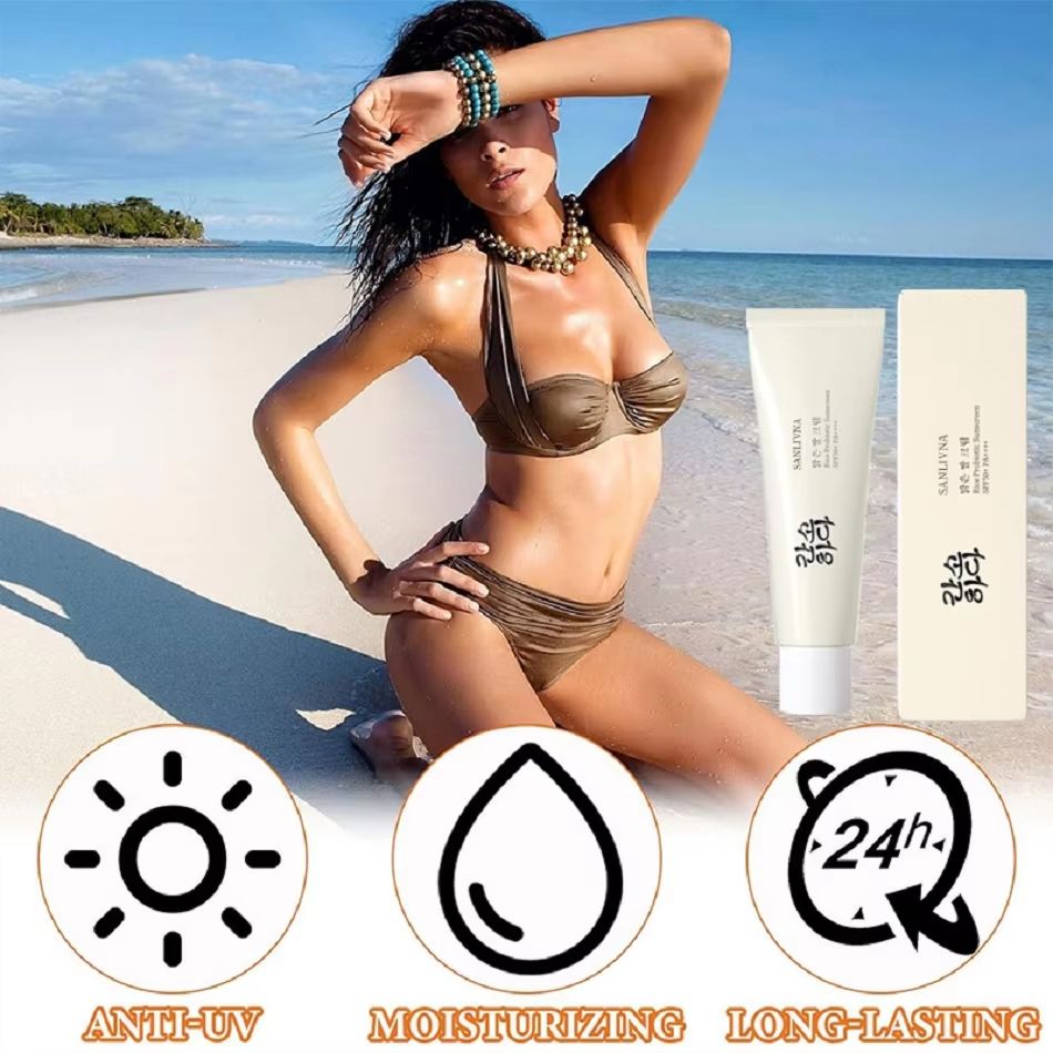 TravelFriendly SPF50 PA Moisturizing Sunscreen Cream  Nourishing Outdoor Protection 5