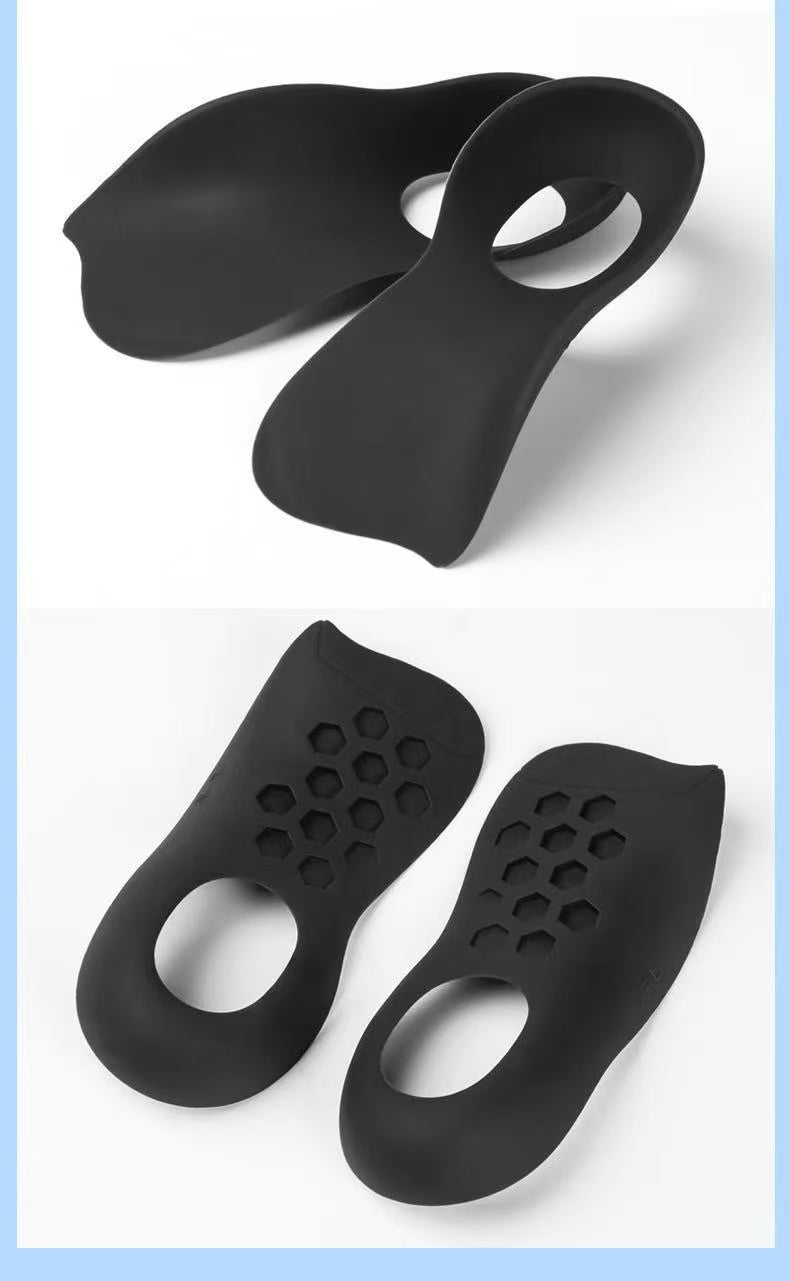 Unisex Arch Support Shoe Inserts, Orthotic Insoles for Plantar Fasciitis, Flat Feet & O-Shaped Legs