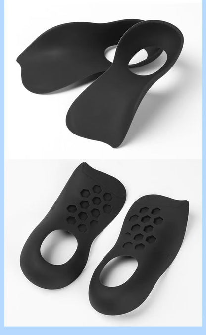 Unisex Arch Support Shoe Inserts, Orthotic Insoles for Plantar Fasciitis, Flat Feet & O-Shaped Legs
