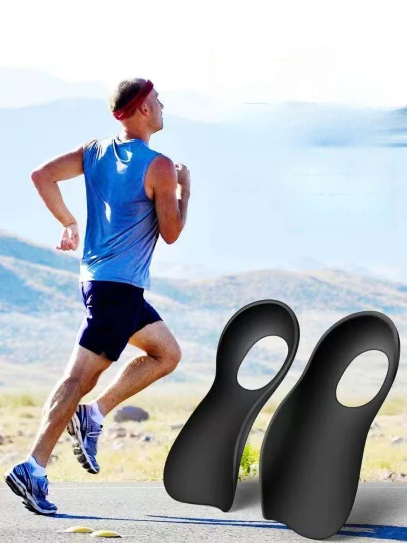 Unisex Arch Support Shoe Inserts, Orthotic Insoles for Plantar Fasciitis, Flat Feet & O-Shaped Legs