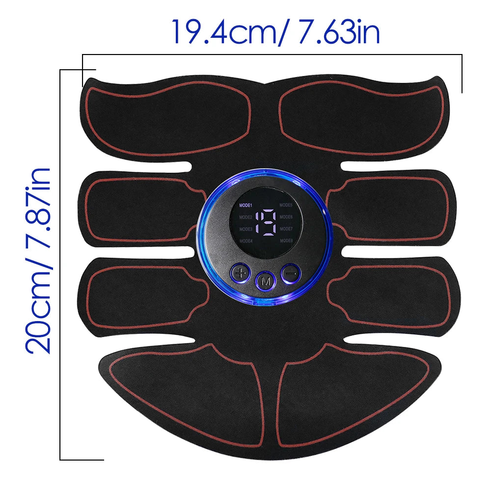 EMS Wireless Muscle Stimulator 8 Modes Fitness Trainer ABS Abdominal Electric Weight Loss Body Slim 4