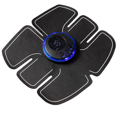 8-Mode Electrode ABS Stimulator, Fitness EMS Device Trainer, Abdominal Massager with 19-Gear Pad Adjustment