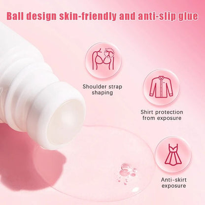 Roll On Skin Adhesive Body Glue For Clothing Non Slip Strap Fixer 3