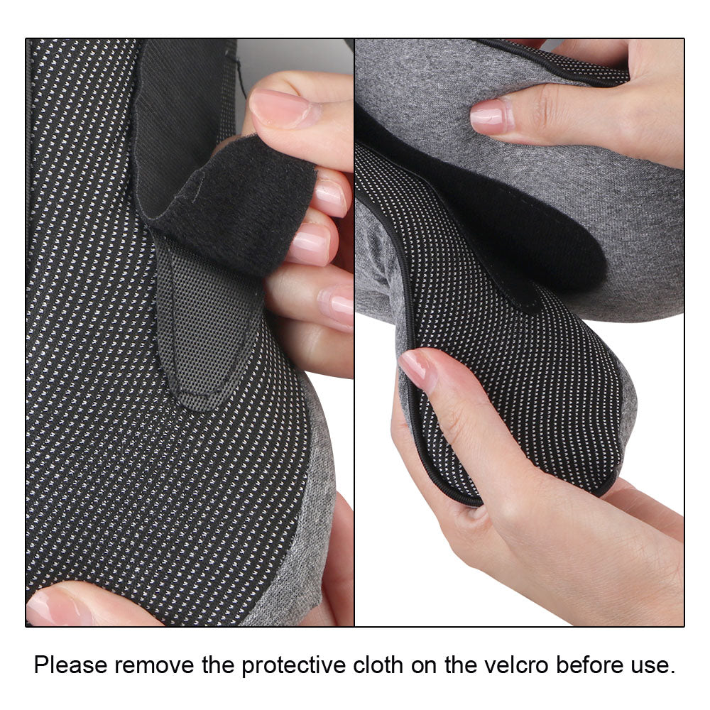 Travel Neck Pillow Memory Foam, Soft U-shaped Snail Pillow, Portable Neck Support for Nap & Noon Break Sleep