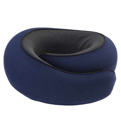 Travel Neck Pillow Memory Foam, Soft U-shaped Snail Pillow, Portable Neck Support for Nap & Noon Break Sleep