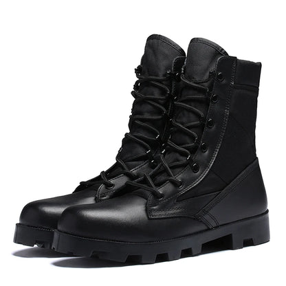 Tactical Boots for Men, Special Force Desert Boots, Outdoor Hiking Shoes, Work Safety Ankle Boots, Durable Military Comb